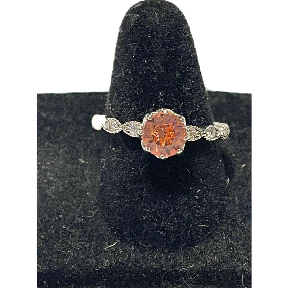 womens sz 6.75 silver tone pink solitare rhinestone ring My Story Isn’t Over